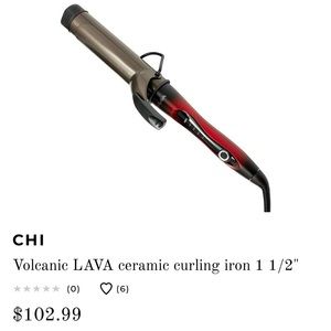 NWOT CHI Volcanic Lava 1 1/2” curling iron